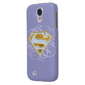 Supergirl Blue Jewels 2 Case-Mate Samsung Galaxy Hoesje (Achterkant Links)
