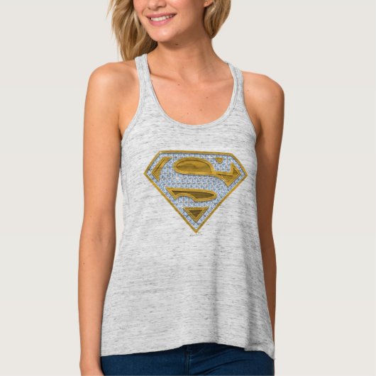 Supergirl Blue Jewels Tanktop (Voorkant)