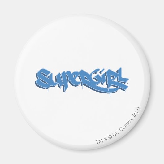 Supergirl Blue Logo Magneet (Voorkant)