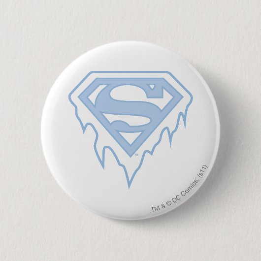 Supergirl Blue Logo Ronde Button 5,7 Cm (Voorkant)
