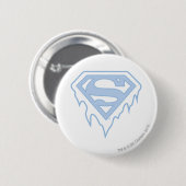 Supergirl Blue Logo Ronde Button 5,7 Cm (Voorkant /achterkant)