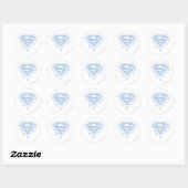 Supergirl Blue Logo Ronde Sticker (Vel)
