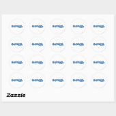 Supergirl Blue Logo Ronde Sticker (Vel)