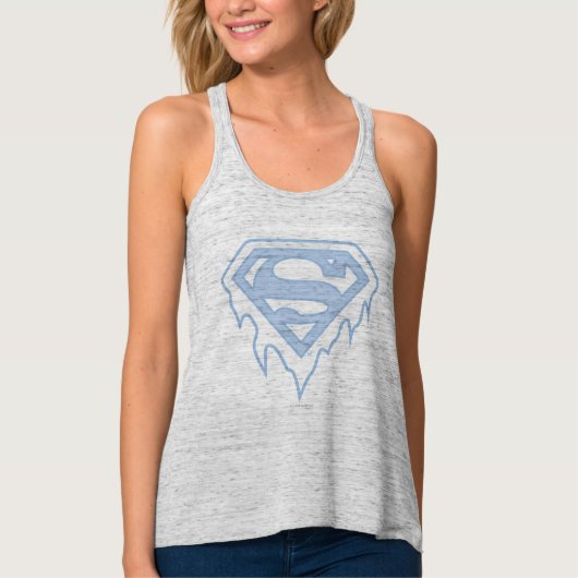 Supergirl Blue Logo Tanktop (Voorkant)