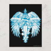 Supergirl Blue Wings Briefkaart (Voorkant)