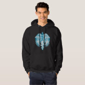 Supergirl Blue Wings Hoodie (Voorkant volledig)