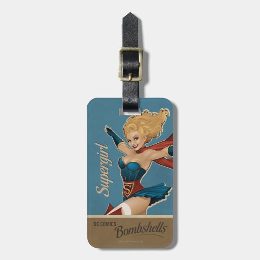 Supergirl Bombshell Bagagelabel (Voorkant verticaal)