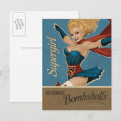 Supergirl Bombshell Briefkaart (Voorkant / Achterkant)