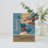 Supergirl Bombshell Briefkaart (Staand voorkant)