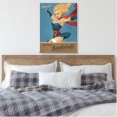 Supergirl Bombshell Canvas Afdruk (Insitu (Slaapkamer))