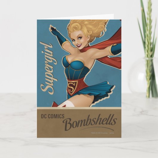Supergirl Bombshell Kaart (Voorkant)