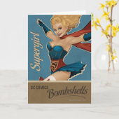 Supergirl Bombshell Kaart (Gele Bloem)