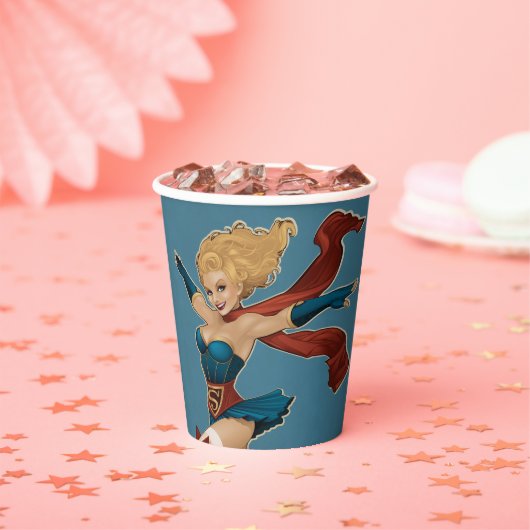 Supergirl Bombshell Papieren Bekers (Insitu)