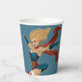 Supergirl Bombshell Papieren Bekers (Achterkant)