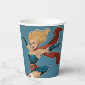 Supergirl Bombshell Papieren Bekers (Voorkant)