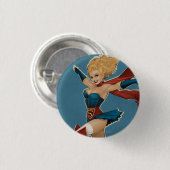 Supergirl Bombshell Ronde Button 3,2 Cm (Voorkant /achterkant)