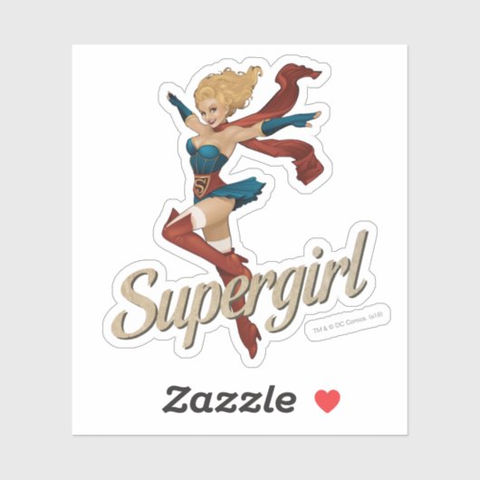 Supergirl Bombshell Sticker (Vel)