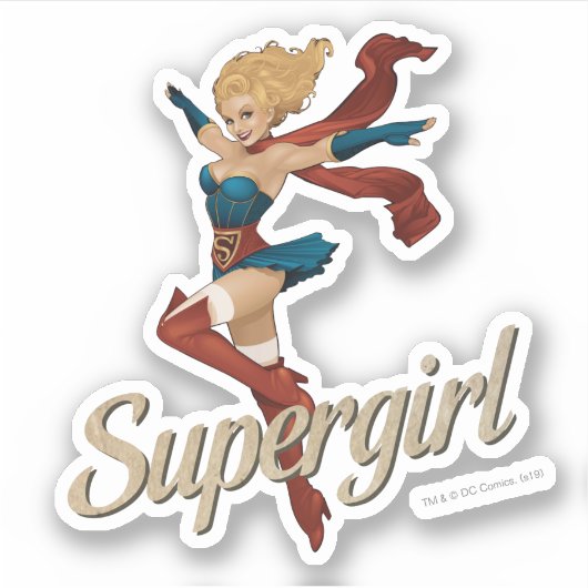 Supergirl Bombshell Sticker (Voorkant)