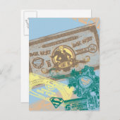 Supergirl Box Seat Blue Briefkaart (Voorkant / Achterkant)