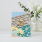 Supergirl Box Seat Blue Briefkaart (Staand voorkant)