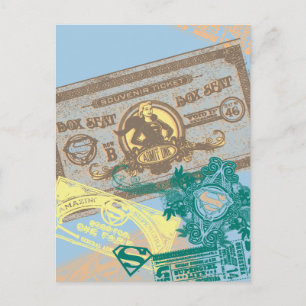 Supergirl Box Seat Blue Briefkaart