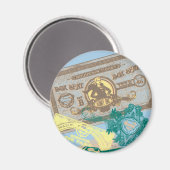 Supergirl Box Seat Blue Magneet (Voorkant / Achterkant)