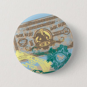 Supergirl Box Seat Blue Ronde Button 5,7 Cm