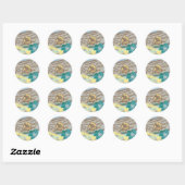 Supergirl Box Seat Blue Ronde Sticker (Vel)