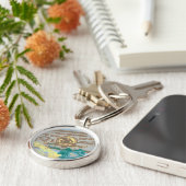 Supergirl Box Seat Blue Sleutelhanger (Zijkant)