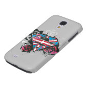 Supergirl Britse vlag en Rozen Case-Mate Samsung Galaxy Hoesje (Onderkant)
