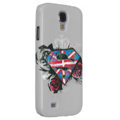 Supergirl Britse vlag en Rozen Case-Mate Samsung Galaxy Hoesje (Back/Rechts)