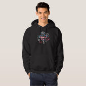 Supergirl Britse vlag en Rozen Hoodie (Voorkant volledig)