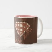 Supergirl Brown Bird Tweekleurige Koffiemok (Voorkant rechts)