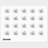 Supergirl Butterflies Ronde Sticker (Vel)