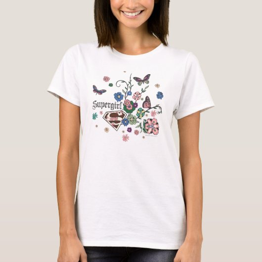 Supergirl Butterflies T-shirt (Voorkant)
