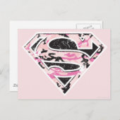 Supergirl Camouflage Logo Briefkaart (Voorkant / Achterkant)