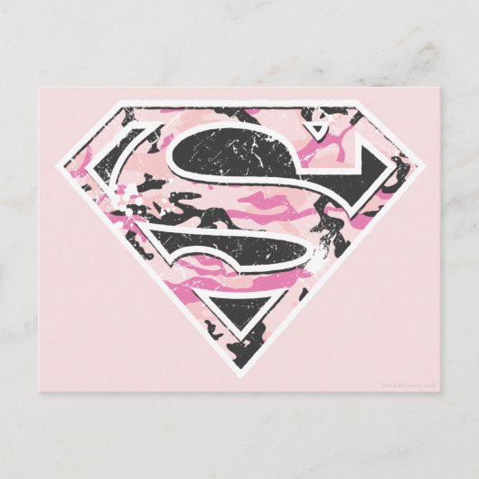 Supergirl Camouflage Logo Briefkaart (Voorkant)