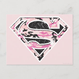 Supergirl Camouflage Logo Briefkaart