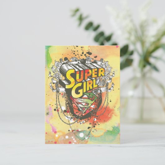 Supergirl Chains Briefkaart (Staand voorkant)