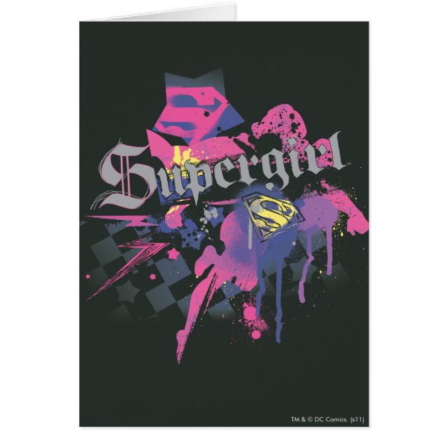 Supergirl Checkered Splatter (Voorkant)