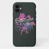 Supergirl Checkered Splatter Case-Mate iPhone Case (Achterkant)