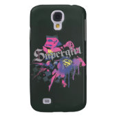 Supergirl Checkered Splatter Case-Mate Samsung Galaxy Hoesje (Achterkant)