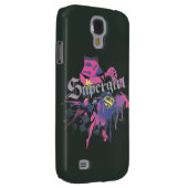 Supergirl Checkered Splatter Case-Mate Samsung Galaxy Hoesje (Back/Rechts)
