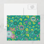 Supergirl Circle Green Pattern Briefkaart (Voorkant / Achterkant)
