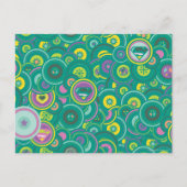 Supergirl Circle Green Pattern Briefkaart (Voorkant)