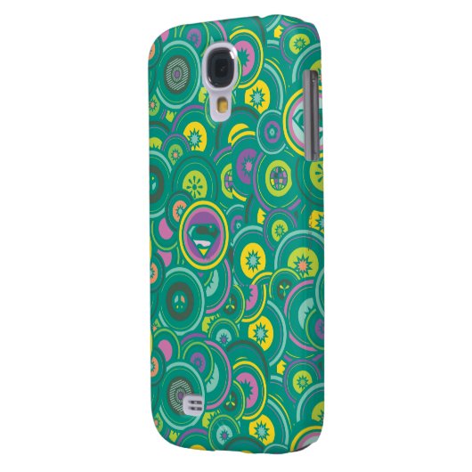 Supergirl Circle Green Pattern Case-Mate Samsung Galaxy Hoesje (Achterkant Links)