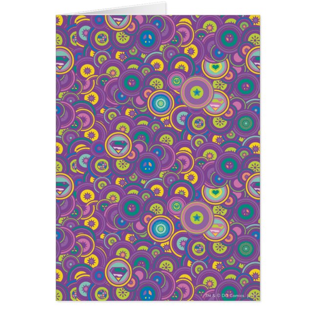 Supergirl Circle Paars Patroon (Voorkant)