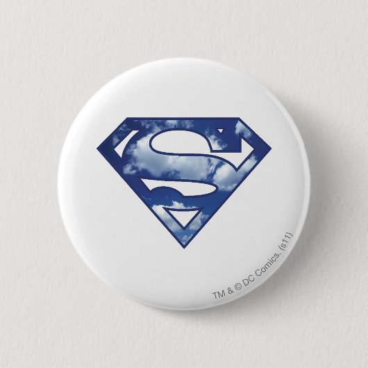 Supergirl Cloud Logo Ronde Button 5,7 Cm (Voorkant)