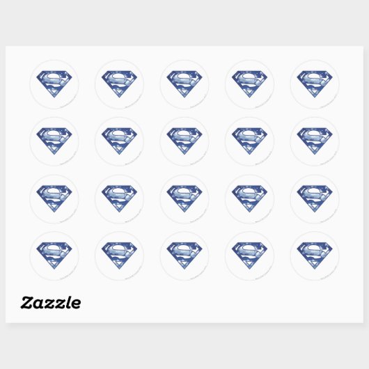Supergirl Cloud Logo Ronde Sticker (Vel)