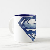 Supergirl Cloud Logo Tweekleurige Koffiemok (Voorkant links)